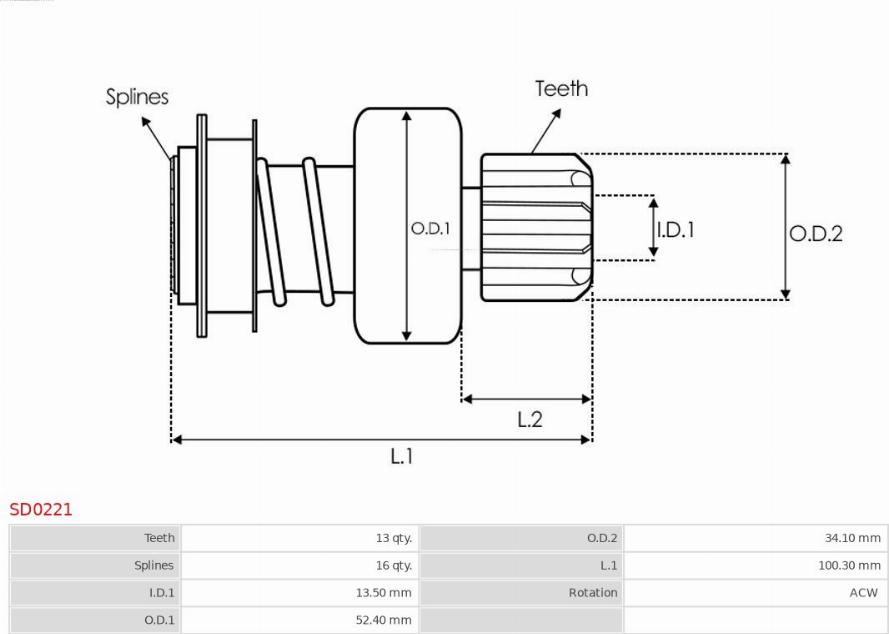 AS-PL SD0221 - BENDIKS -BOSCH- 0001145001