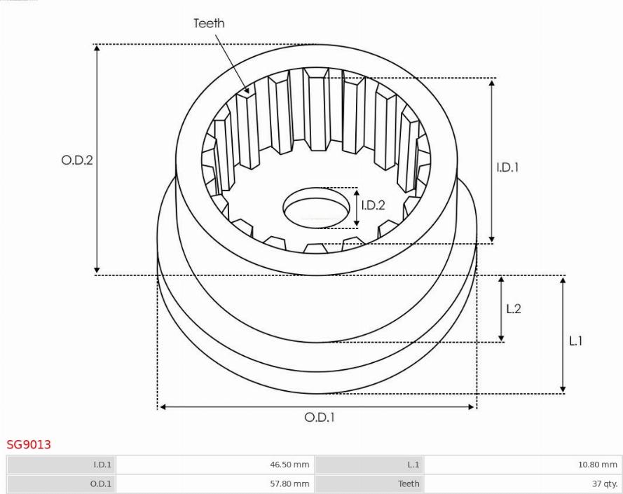 AS-PL SG9013 - BIEZNIA PRZEKL.PLANET.-DENSO-4280000660