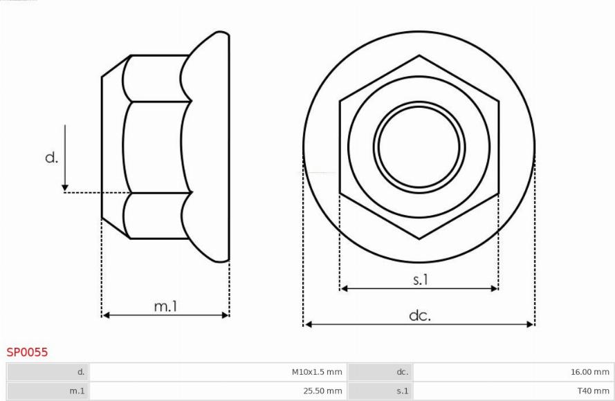 AS-PL SP0055 - SRUBA -BOSCH-