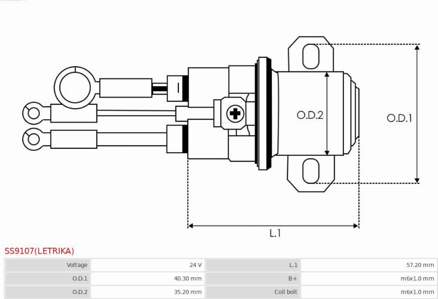AS-PL SS9107(LETRIKA) - ELEKTROMAGNES -ISKRA- AZG4810