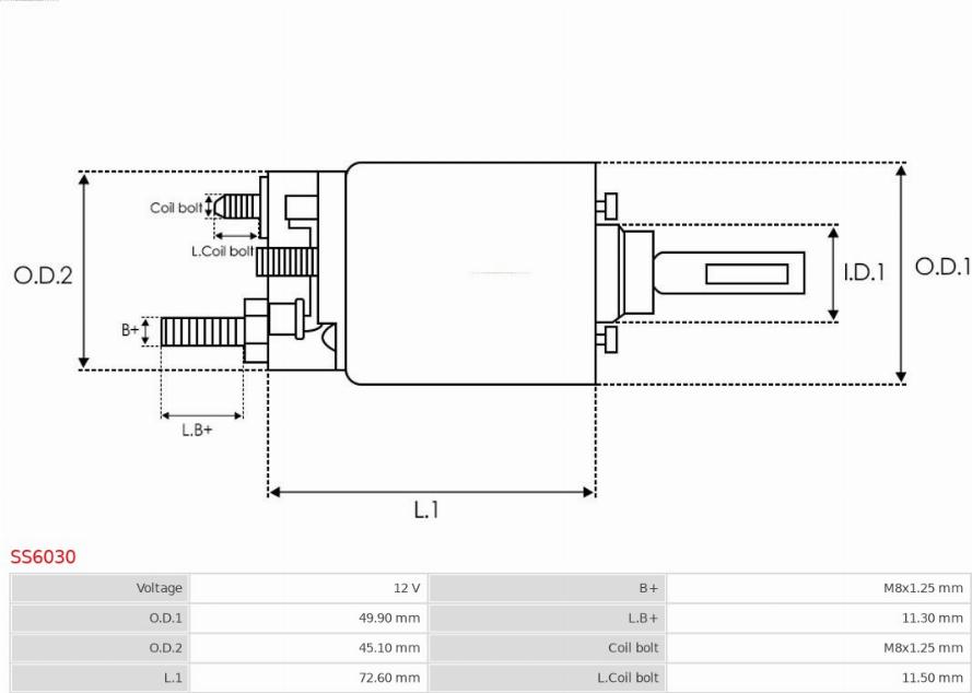 AS-PL SS6030 - ELEKTROMAGNES -DENSO- 4280005830