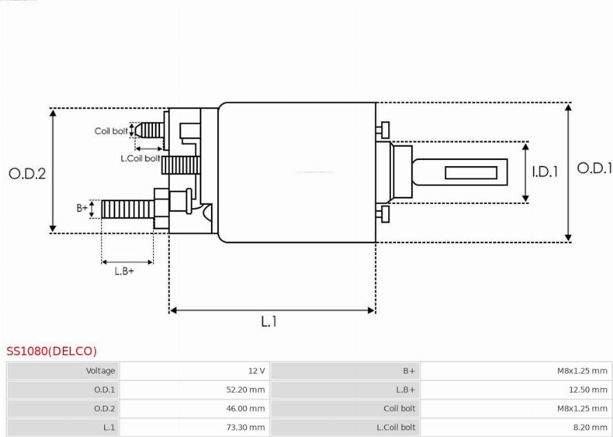 AS-PL SS1080(DELCO) - AUTOMAT ROZRUSZNIKA OEM DELCO