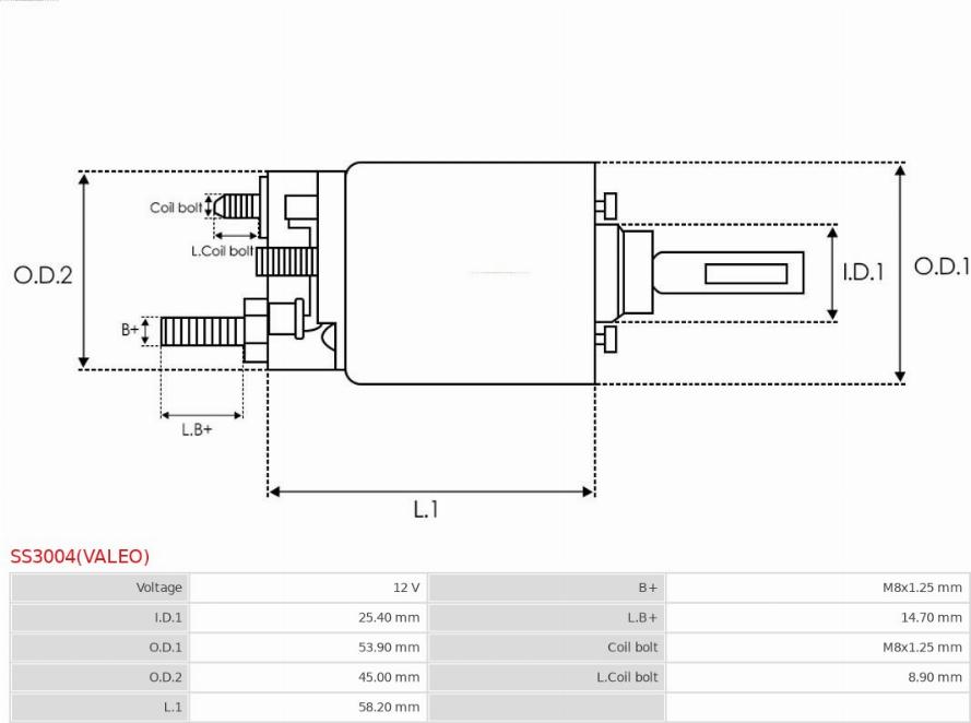 AS-PL SS3004(VALEO) - AUTOMAT ROZRUSZNIKA