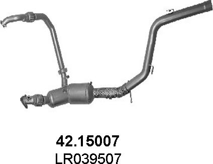ASSO 42.15007 — Filtr sadzy / filtr cząstek stałych, układ wydechowy