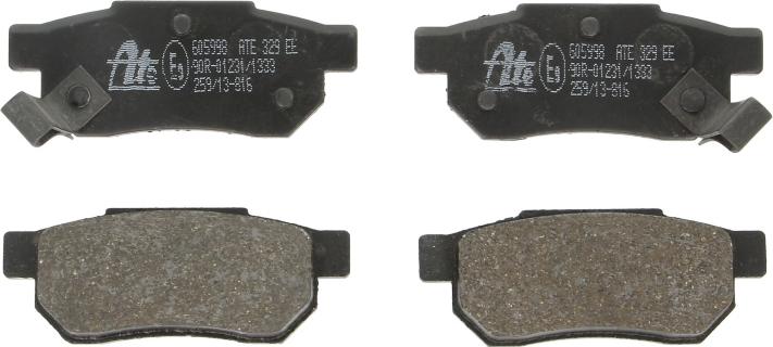 ATE 13.0460-5998.2 — Zestaw klocków hamulcowych, hamulce tarczowe