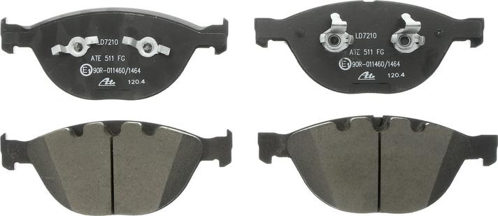 ATE 13.0460-7170.2 — Zestaw klocków hamulcowych, hamulce tarczowe