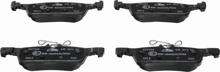 ATE 13.0460-7344.2 - KLOCKI HAM. FORD T. FIESTA 1.0-1.1-1.5 TDCI 17-