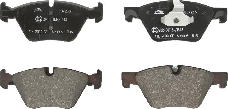 ATE 13.0460-7268.2 — Zestaw klocków hamulcowych, hamulce tarczowe
