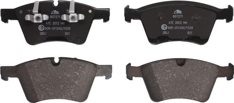 ATE 13.0460-7271.2 — Zestaw klocków hamulcowych, hamulce tarczowe