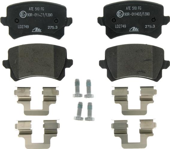 ATE 13.0470-2749.2 - KLOCKI HAM. SKODA T. OCTAVIA-SUPERB-YETI 1.2-3.6 04-15 CERAMIC