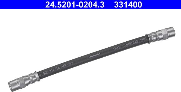 ATE 24.5201-0204.3 - PRZEWÓD HAM. ELAST. BMW T. E28-E30-E32-E34 73-97 PR