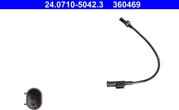 ATE 24.0710-5042.3 - CZUJNIK ABS DB M KLASA W166 11-