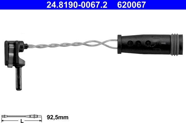 ATE 24.8190-0067.2 - CZUJNIK KLOCKÓW HAM. DB A KLASA W176 15-