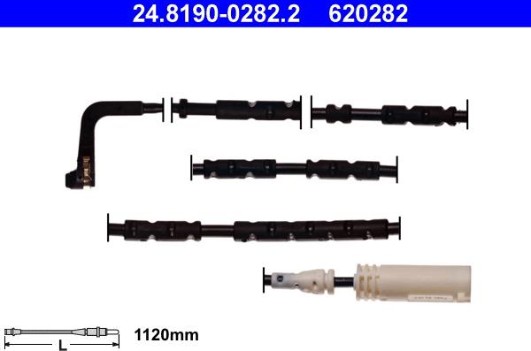 ATE 24.8190-0282.2 - CZUJNIK KLOCKÓW HAM. BMW X1 E84 2.0D 09-