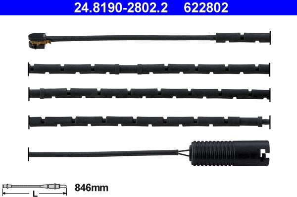ATE 24.8190-2802.2 - CZUJNIK KLOCKÓW HAM. ROVER T. 75 1.8-2.5 99-05