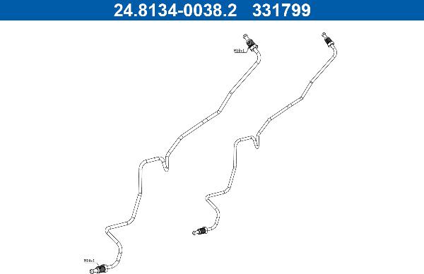 ATE 24.8134-0038.2 — Przewód hamulcowy