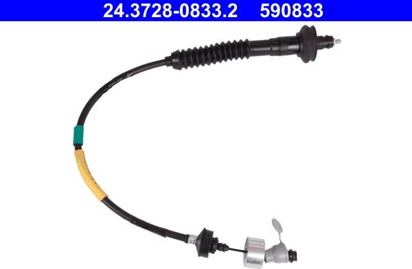 ATE 24.3728-0833.2 - LINKA SPRZĘGŁA PEUGEOT 206 1.4-2.0 HDI 98-07