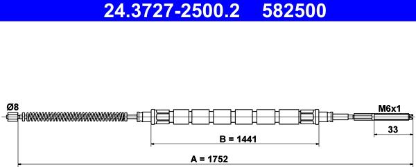 ATE 24.3727-2500.2 — Cięgło, hamulec postojowy