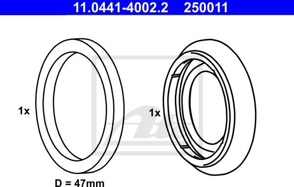 ATE 11.0441-4002.2 — Zestaw naprawczy, zacisk hamulca