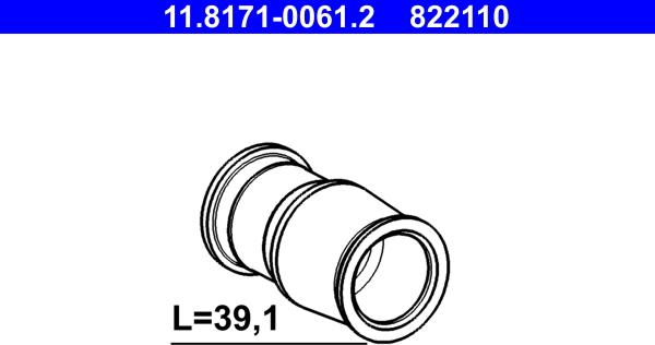 ATE 11.8171-0061.2 — Tuleja prowadząca, zacisk hamulcowy