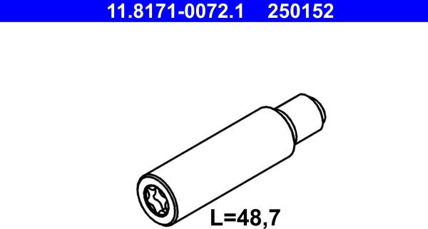 ATE 11.8171-0072.1 - SWORZEŃ ZACISKU HAM. DB W211-S211 1.8-5.5 02-09