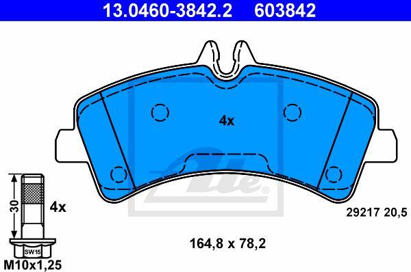 ATE 13.0460-3842.2 - KLOCKI HAM. DB T. SPRINTER 06-