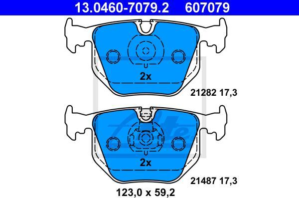 ATE 13.0460-7079.2 - KLOCKI HAM. BMW T. 3-5-7-X3-X5-Z4 2.0-5.4 94-10