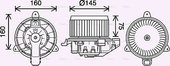 AVA FD8626 — Wentylator wewnętrzny