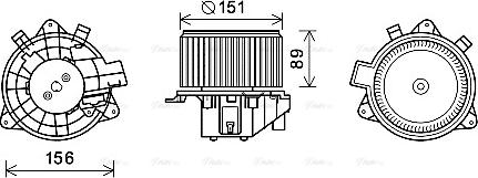 AVA FT8439 — Wentylator wewnętrzny