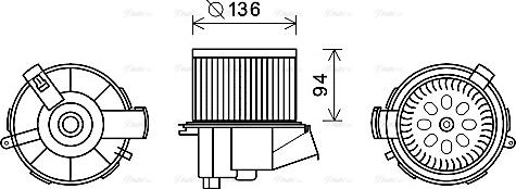 AVA PE8387 — Wentylator wewnętrzny