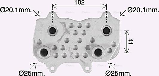 AVA PR3097 — Chłodnica oleju, automatyczna przekładnia