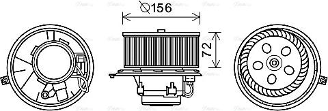 AVA RT8581 — Wentylator wewnętrzny