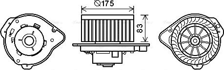 AVA VO8174 — Wentylator wewnętrzny