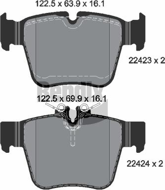 BENDIX Braking BPD1507 — Zestaw klocków hamulcowych, hamulce tarczowe