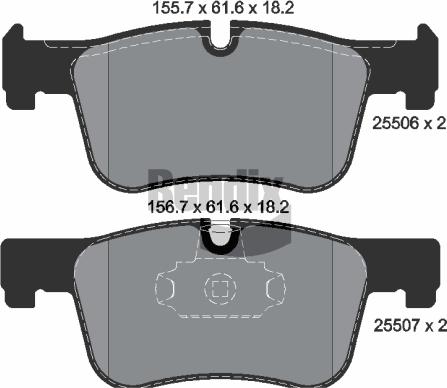 BENDIX Braking BPD1122 — Zestaw klocków hamulcowych, hamulce tarczowe