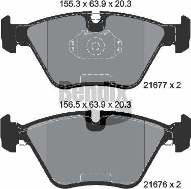 BENDIX Braking BPD1829 — Zestaw klocków hamulcowych, hamulce tarczowe