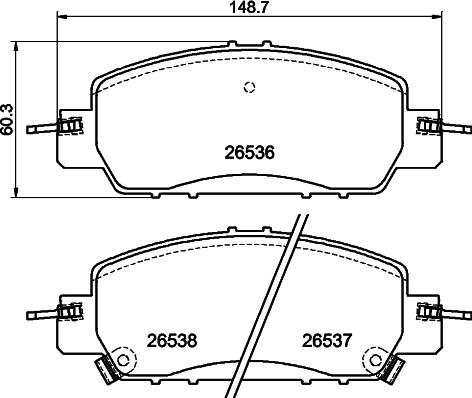 BENDIX Braking BPD2413 — Zestaw klocków hamulcowych, hamulce tarczowe