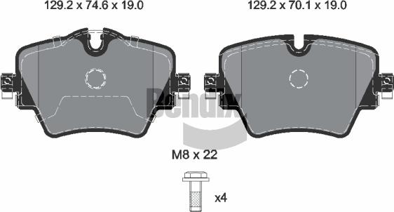 BENDIX Braking BPD2501 — Zestaw klocków hamulcowych, hamulce tarczowe