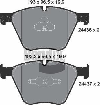 BENDIX Braking BPD2149 — Zestaw klocków hamulcowych, hamulce tarczowe