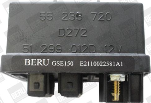 BERU GSE150 - STEROWNIK ŚWIEC ŻAR. FIAT 1.9D-2.4JTD