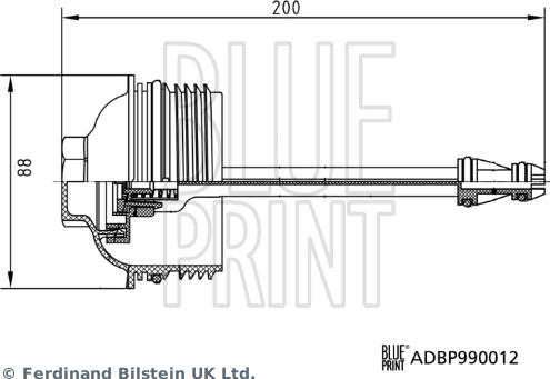 Blue Print ADBP990012 - OBUDOWA FILTRA OLEJU AUDI A1.A3.A4.A5.A6.Q3.Q5.TT. SEAT ALTEA. EXEO. LEON. IBIZA IV. TOLEDO IV. SKODA OCTAVIA II. SUPERB II. YET