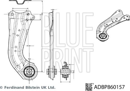 Blue Print ADBP860157 — Wahacz, zawieszenie koła