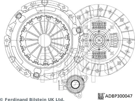 Blue Print ADBP300047 — Zestaw sprzęgieł