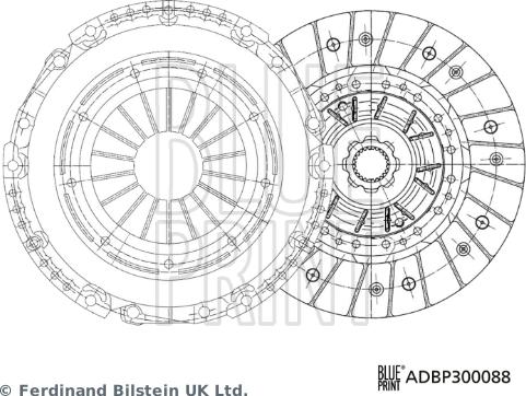 Blue Print ADBP300088 — Zestaw sprzęgieł