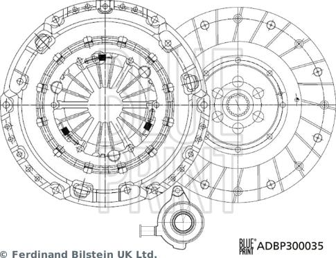 Blue Print ADBP300035 — Zestaw sprzęgieł