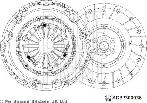 Blue Print ADBP300036 — Zestaw sprzęgieł