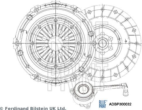 Blue Print ADBP300032 — Zestaw sprzęgieł