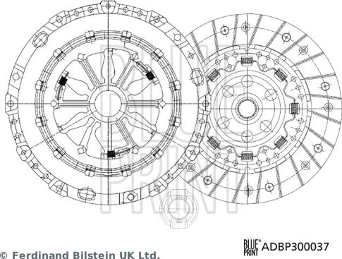 Blue Print ADBP300037 — Zestaw sprzęgieł