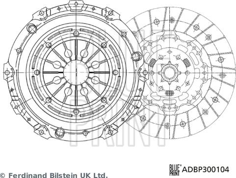 Blue Print ADBP300104 — Zestaw sprzęgieł