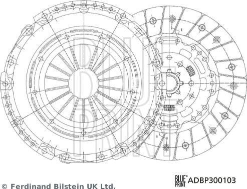 Blue Print ADBP300103 — Zestaw sprzęgieł